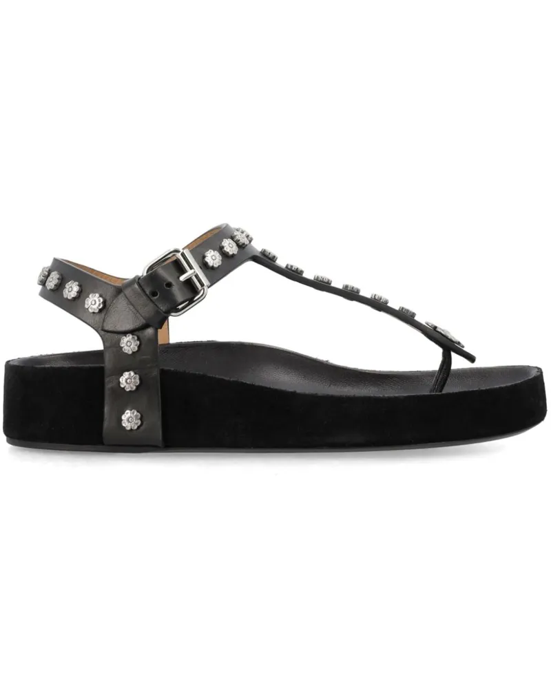Isabel Marant Enore Sandalen mit Nieten - Schwarz Schwarz