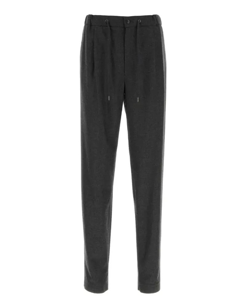 Giorgio Armani pleated drawstring trousers - Grau Grau