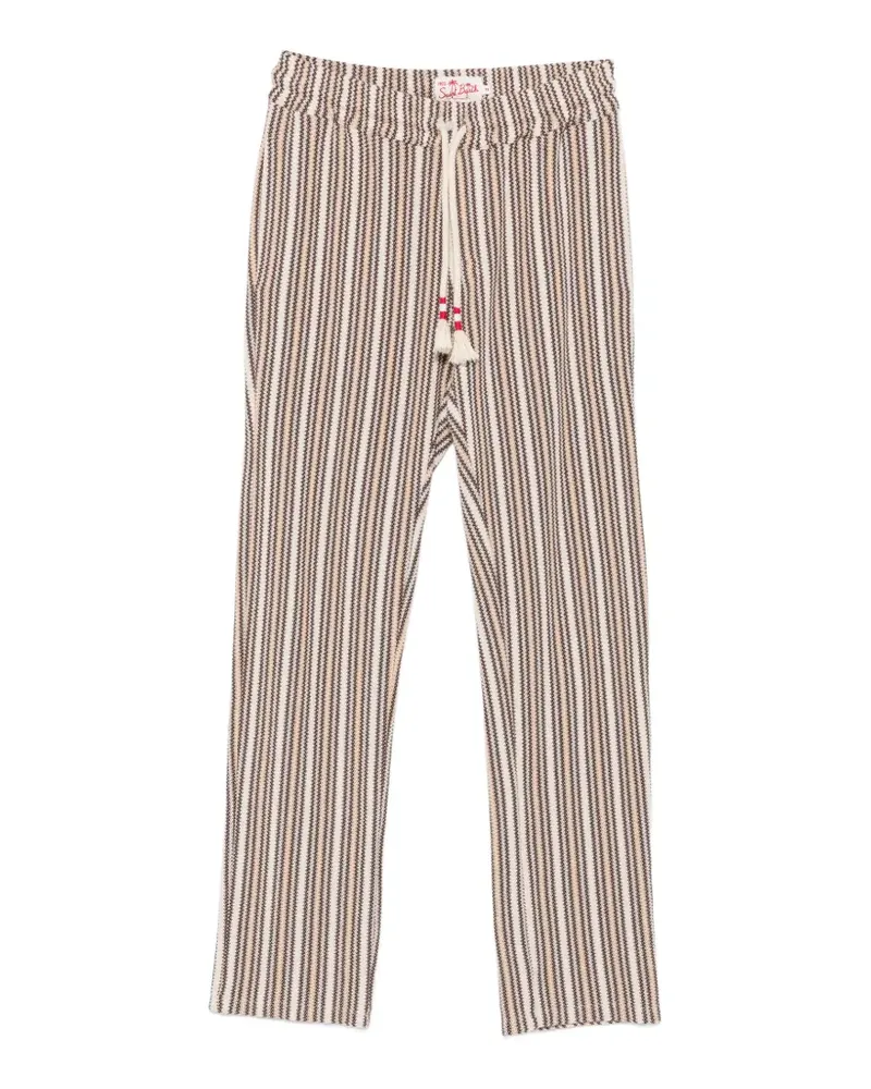 MC2 Saint Barth Calais Hose mit Zickzackstreifen - Nude Nude