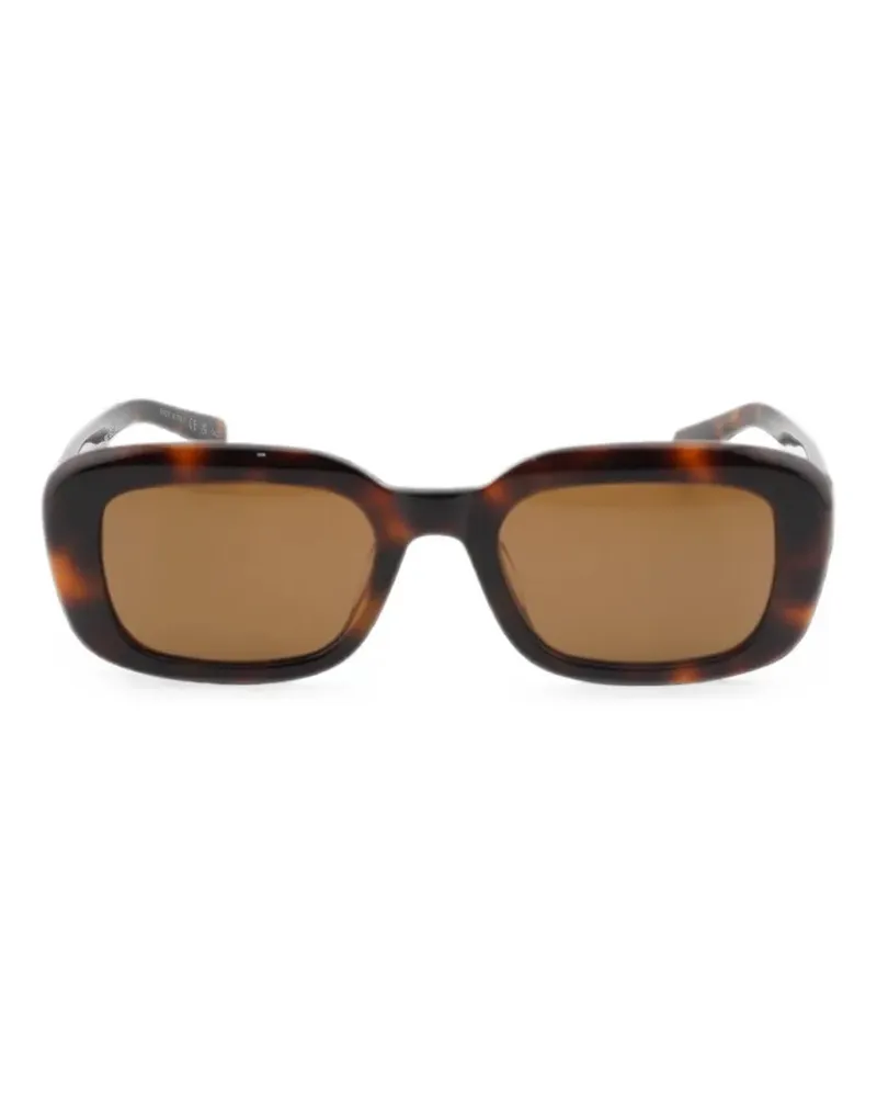 Saint Laurent rectangle-frame sunglasses - Braun Braun