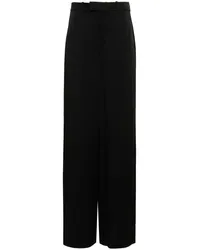 Saint Laurent Hose aus Satin Schwarz