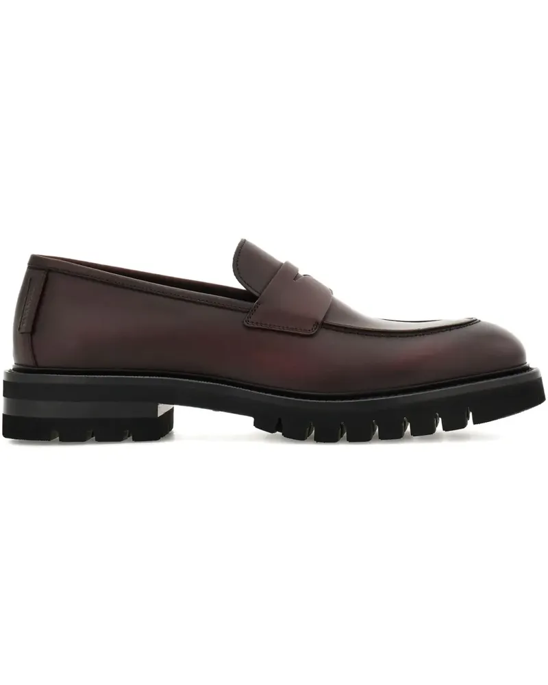 Ferragamo Penny-Loafer mit Sattelriemen - Braun Braun