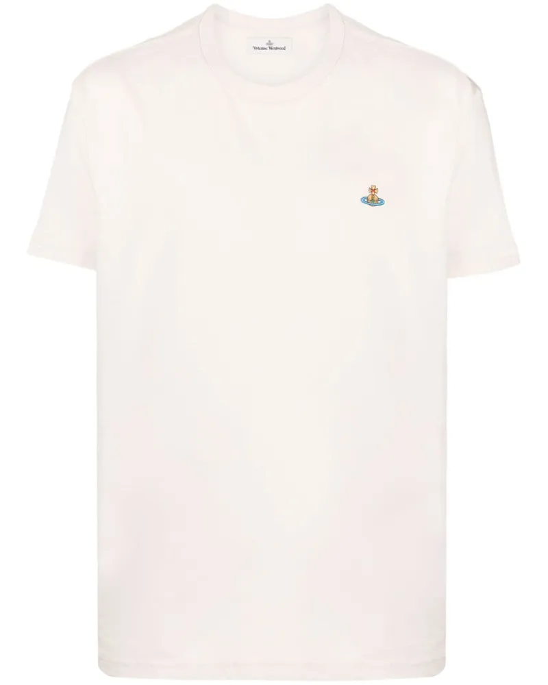 Vivienne Westwood T-Shirt mit Logo-Stickerei Nude