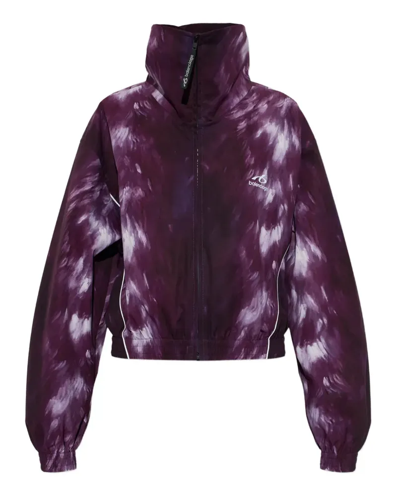 Balenciaga tie-dye wide-collar jacket - Violett Violett