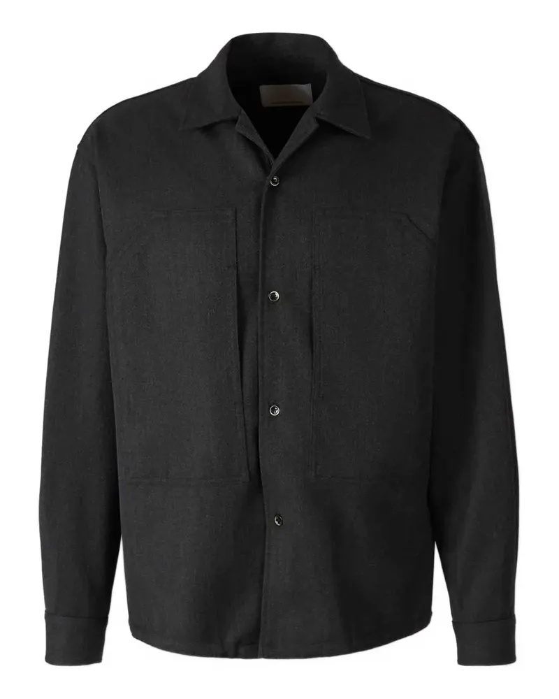 nine:inthe:morning Lange Jacke mit Knöpfen - Schwarz Schwarz