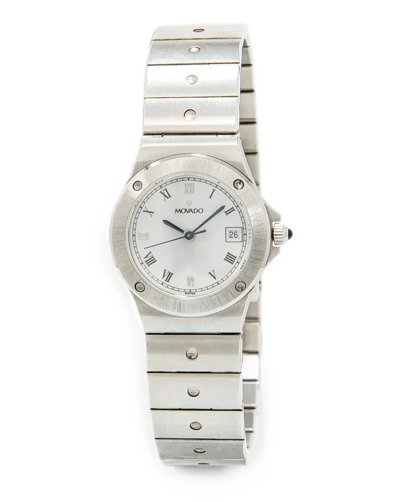 Movado Roman numeral date 25mm watch - Weiß Weiß