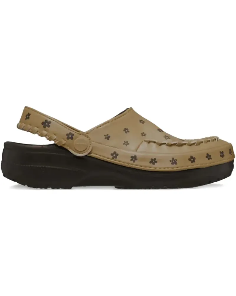 Crocs x Story MFG Clogs mit Blumen-Print - Nude Nude