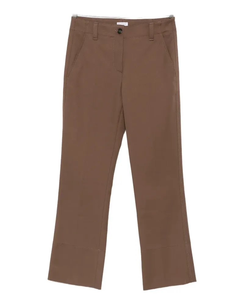 Brunello Cucinelli belt-loops trousers - Braun Braun