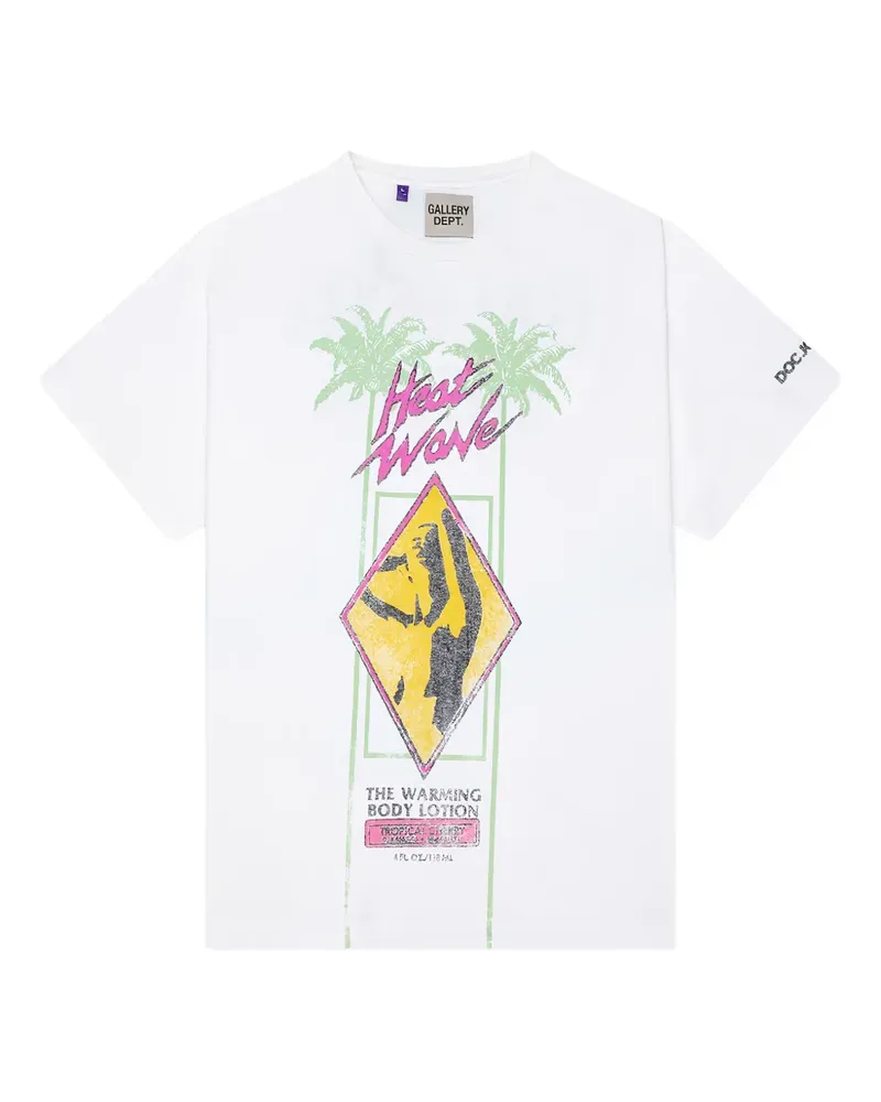 GALLERY DEPT. x Doc Johnson T-Shirt mit Heat Wave-Print - Weiß Weiß