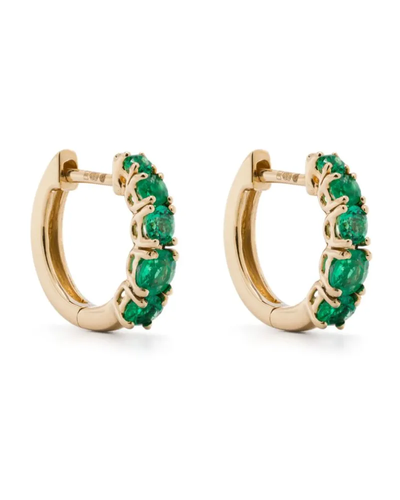 ANITA KO 18kt Gelbgoldohrringe mit Smaragd Gold