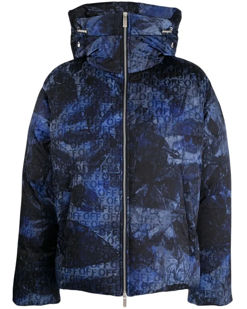 OFF-WHITE Gefütterte Jacke aus Logo-Jacquard - Mehrfarbig Mehrfarbig