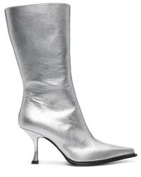 Acne Studios Metallic-Pumps 85mm Silber