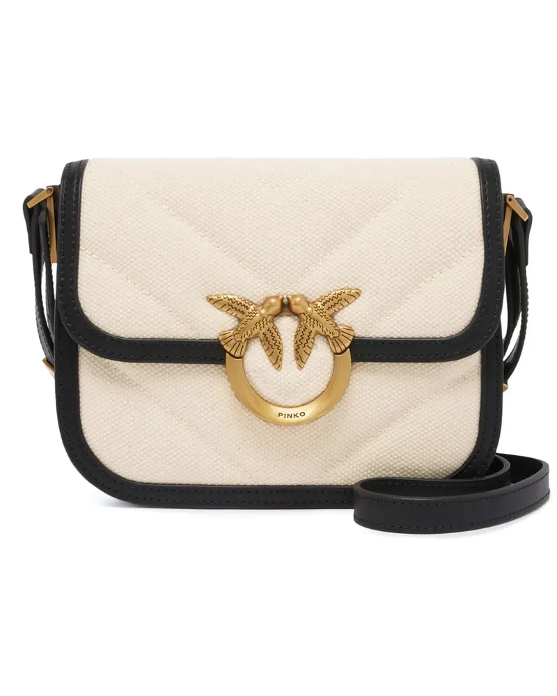 Pinko Gesteppte Schultertasche - Nude Nude