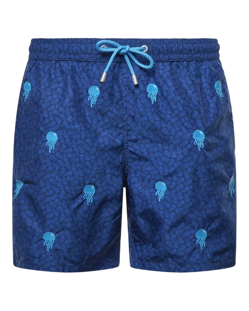 MC2 Saint Barth jellyfish-embroidered swim shorts - Blau Blau