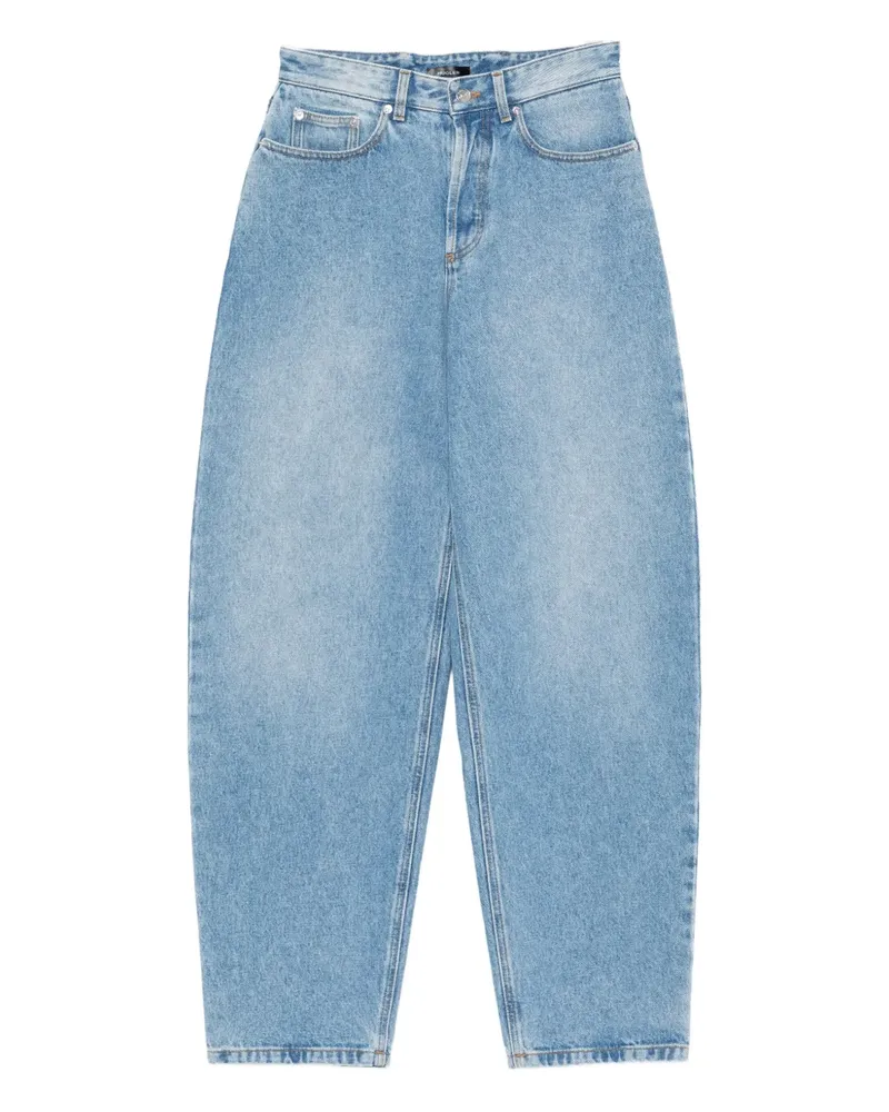 Thierry Mugler Hoch sitzende Jeans - Blau Blau