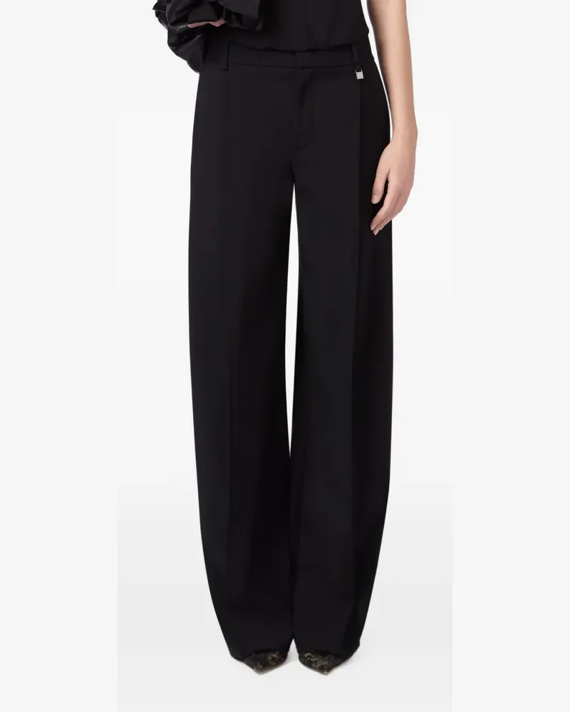 Giuseppe di Morabito Hose mit weitem Bein - Schwarz Schwarz