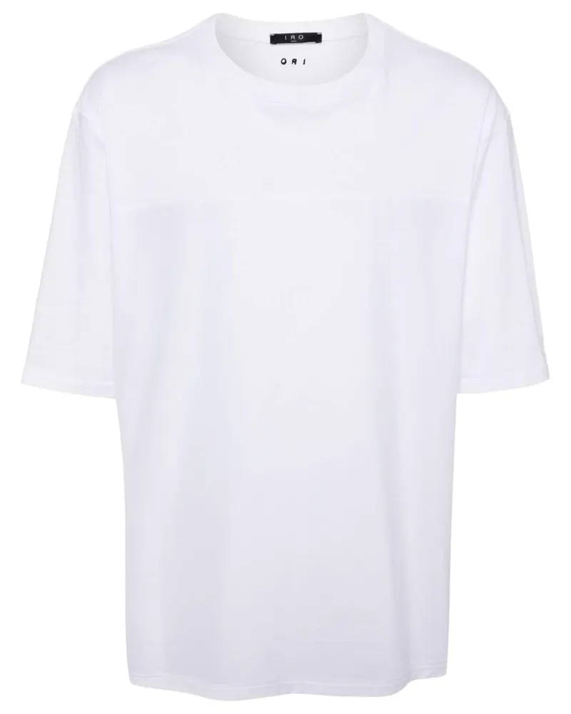 IRO T-Shirt mit Kontrasteinsatz - Weiß Weiß