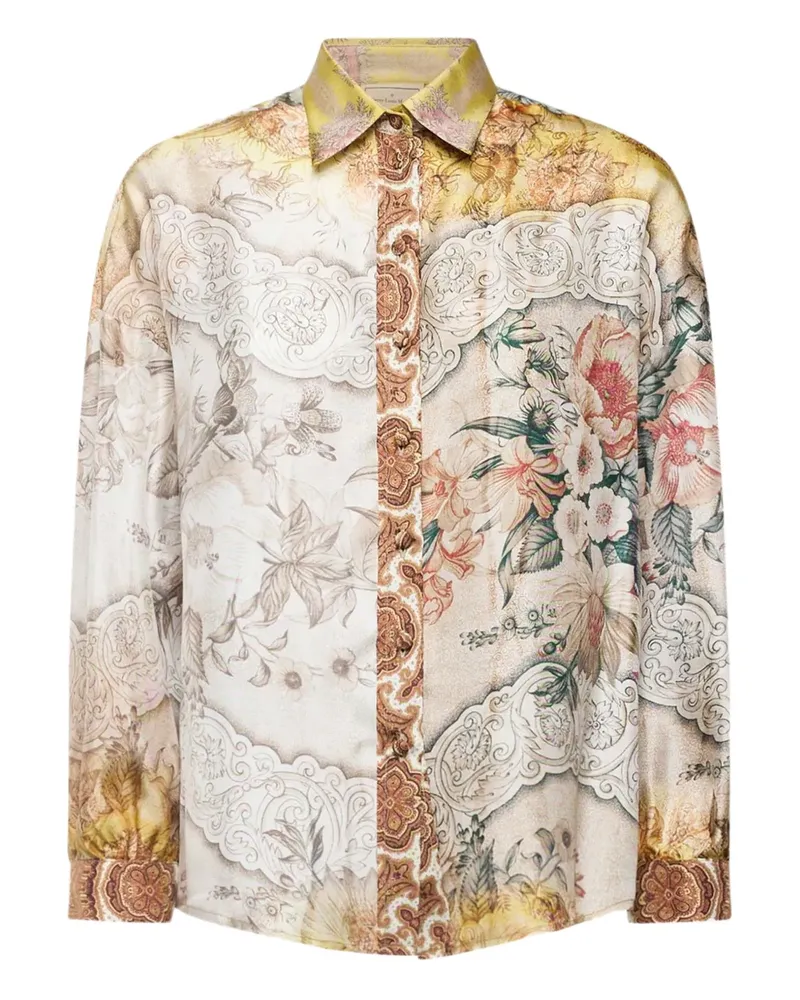 Pierre-Louis Mascia floral-print shirt - Nude Nude