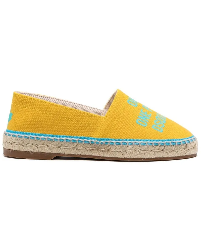 Dsquared2 Espadrilles mit Logo-Print - Gelb Gelb