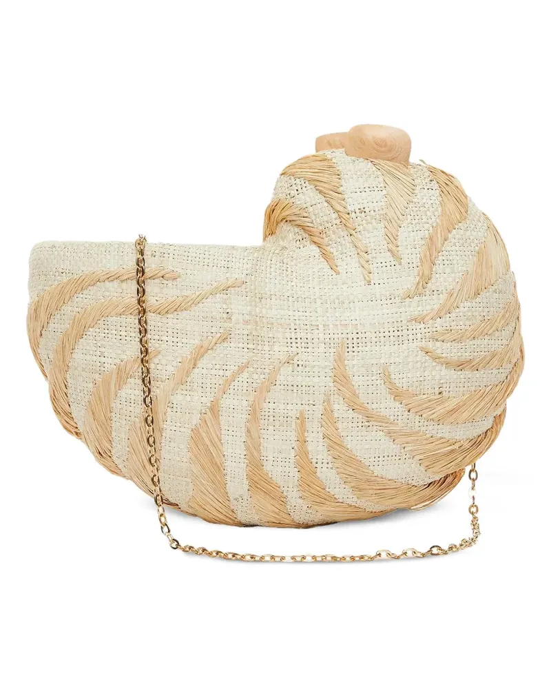 Poolside Anna Clutch mit Kette - Nude Nude