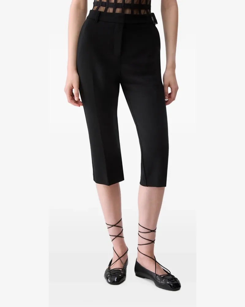 Liu Jo Cropped-Hose mit Schärpe - Schwarz Schwarz