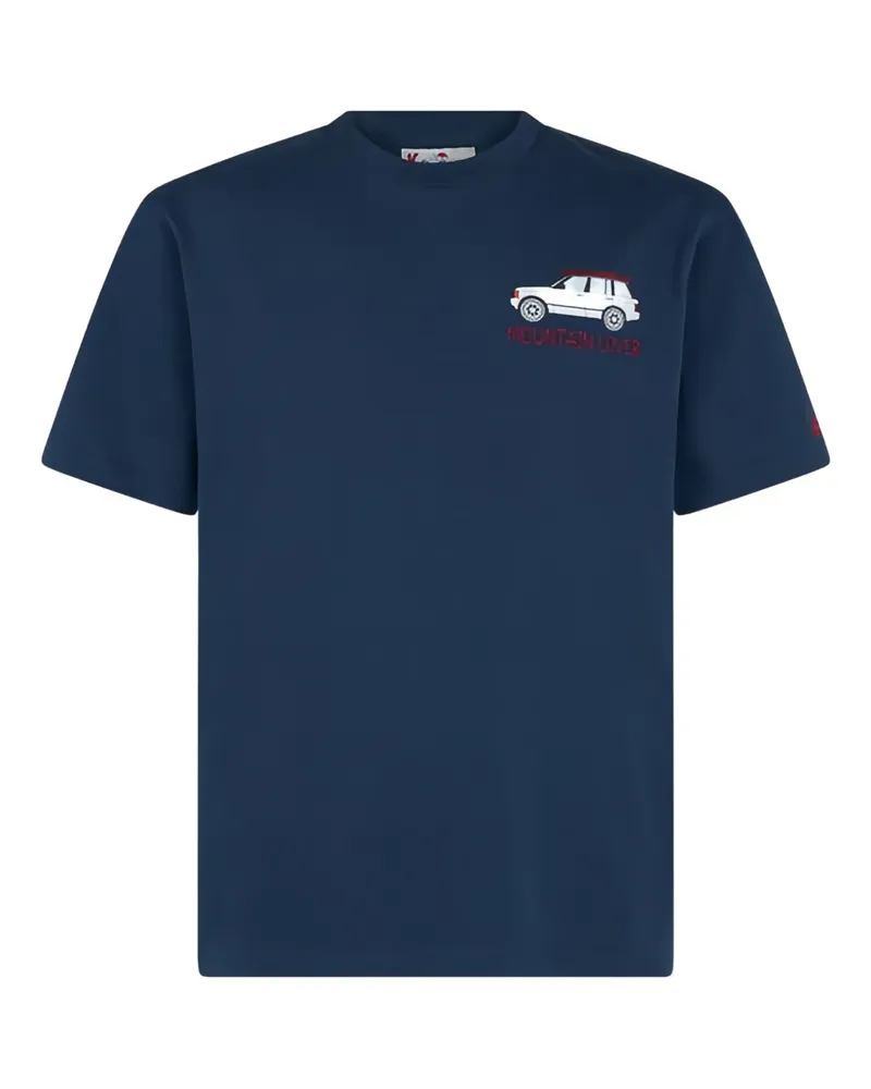 MC2 Saint Barth T-Shirt mit Auto-Motiv - Blau Blau