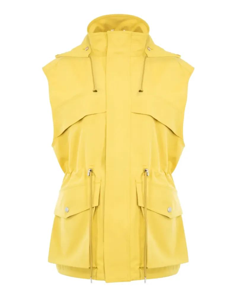 AURALEE drawstring wool gilet - Gelb Gelb