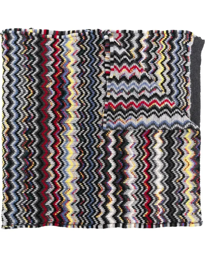 Missoni Schal mit Zickzackmuster - Grau Grau