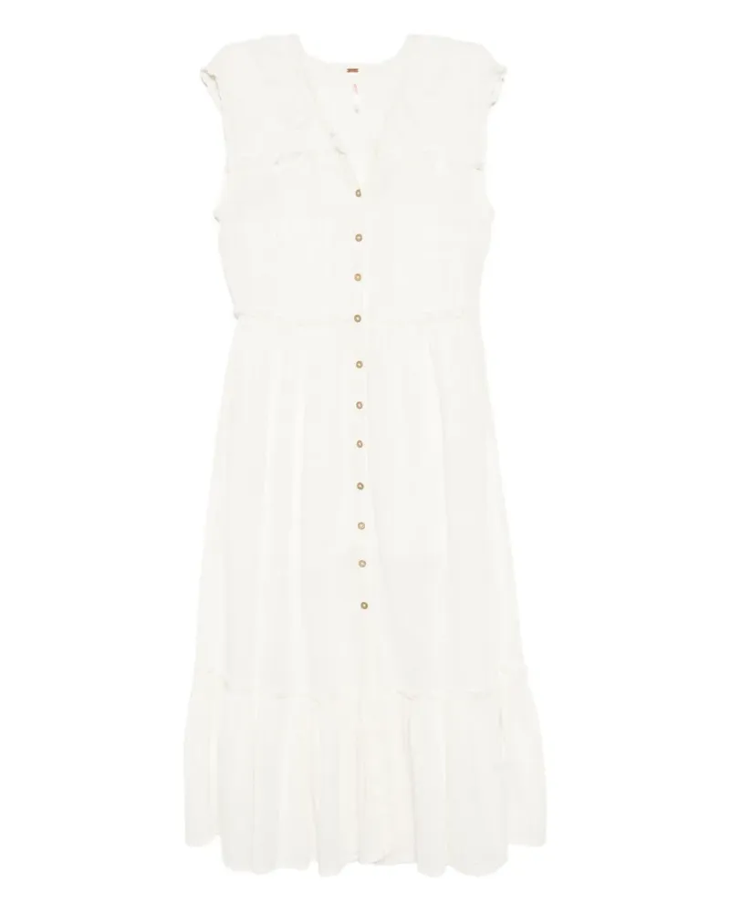 Free People Desert Dazed Midikleid - Nude Nude