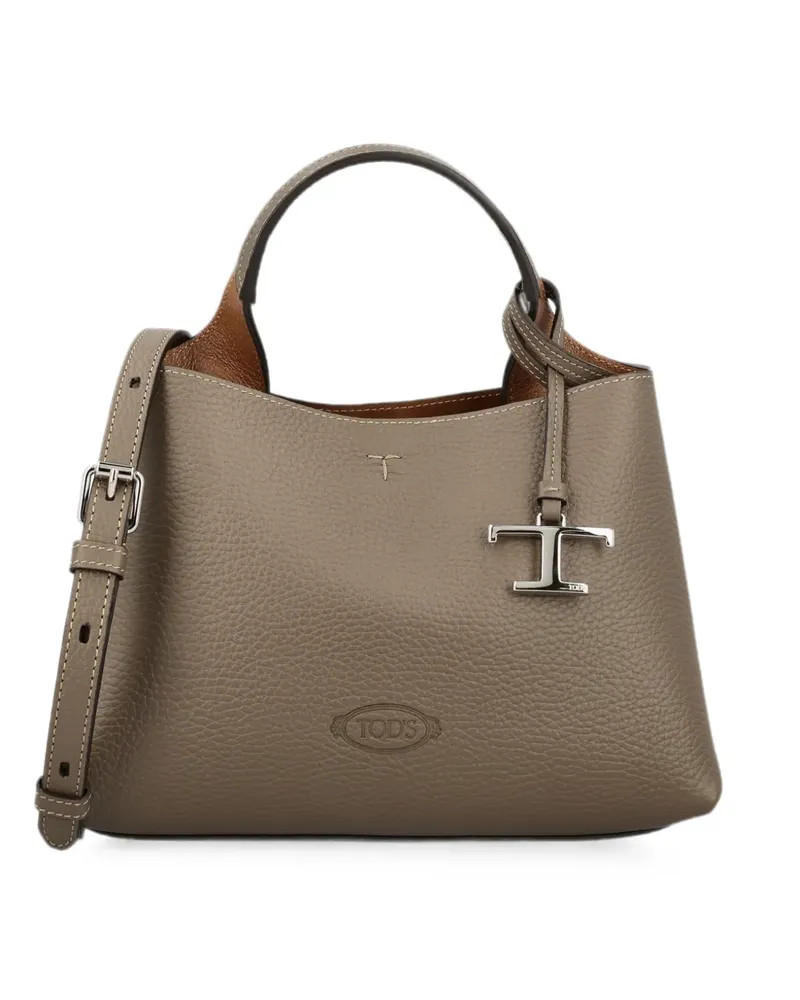 TOD'S T Timeless leather tote bag - Braun Braun