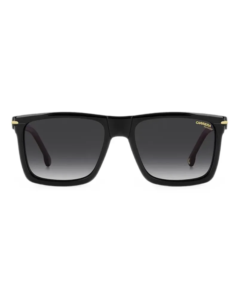 Carrera square-frame clip-on glasses - Schwarz Schwarz