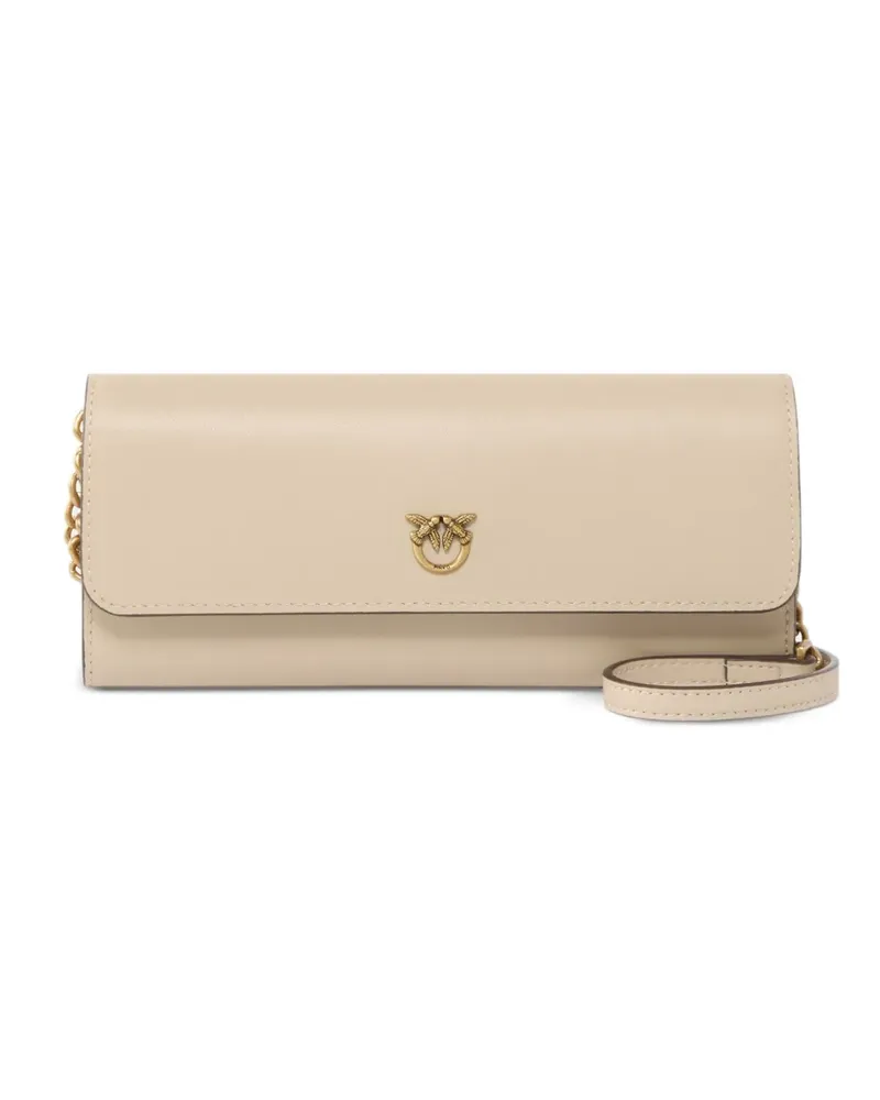 Pinko Portemonnaie mit Kettenriemen - Nude Nude