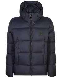 Calvin Klein hooded quilted puffer jacket Blau