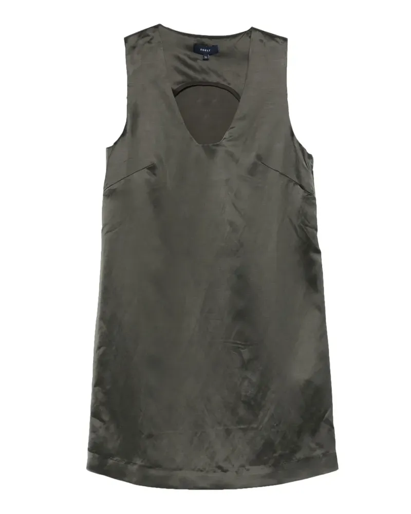 Soeur Minikleid mit Cut-Out - Grün Grün