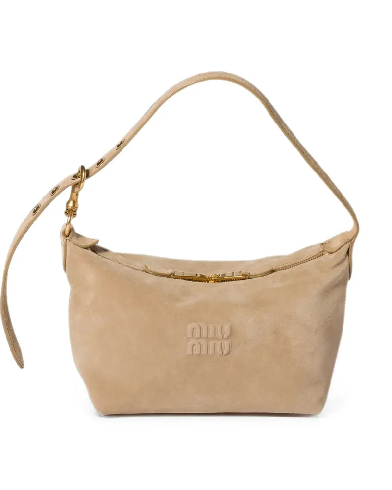 Miu Miu Spirit suede bag - Nude Nude