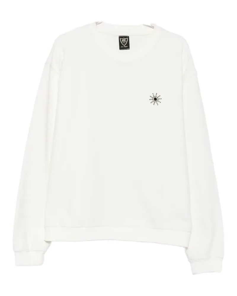 HTC Hollywood Trading Company Sun stud-embellished sweatshirt - Weiß Weiß