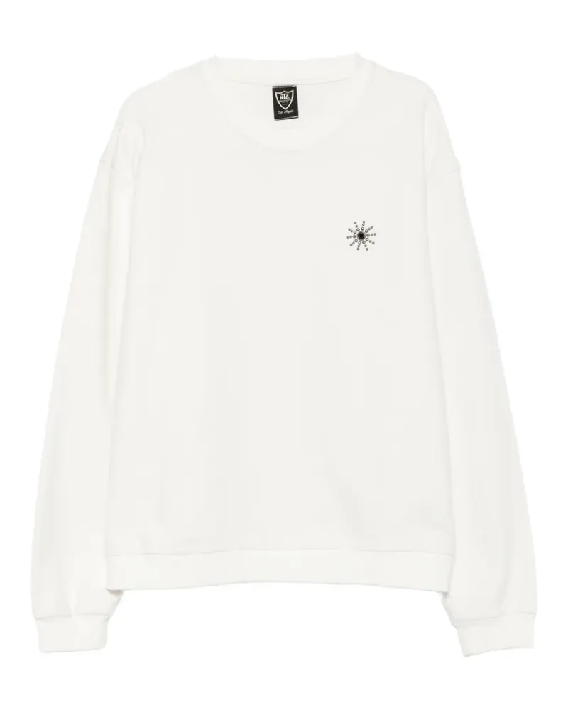 HTC Hollywood Trading Company Sun stud-embellished sweatshirt - Weiß Weiß