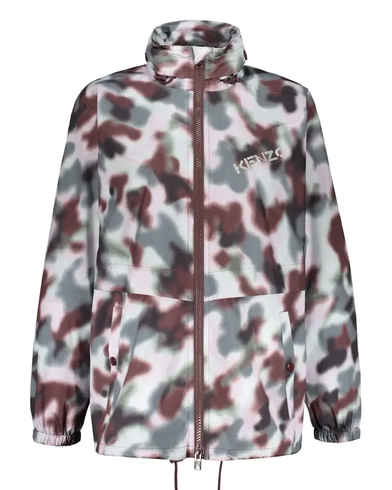Kenzo Oversized-Kapuzenjacke mit Logo - Braun Braun