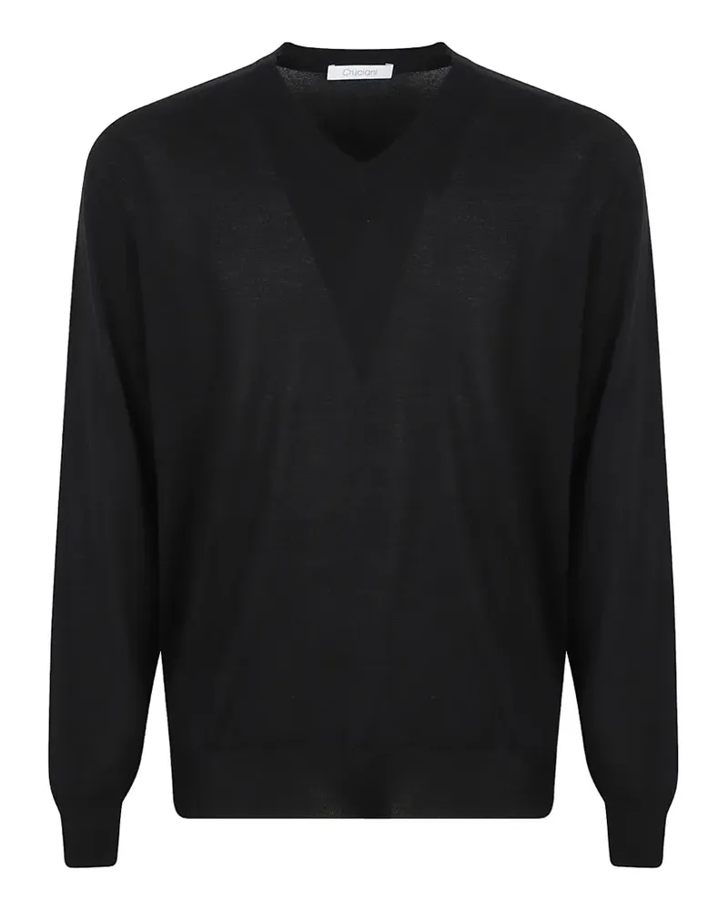 Cruciani Pullover mit V-Ausschnitt - Schwarz Schwarz