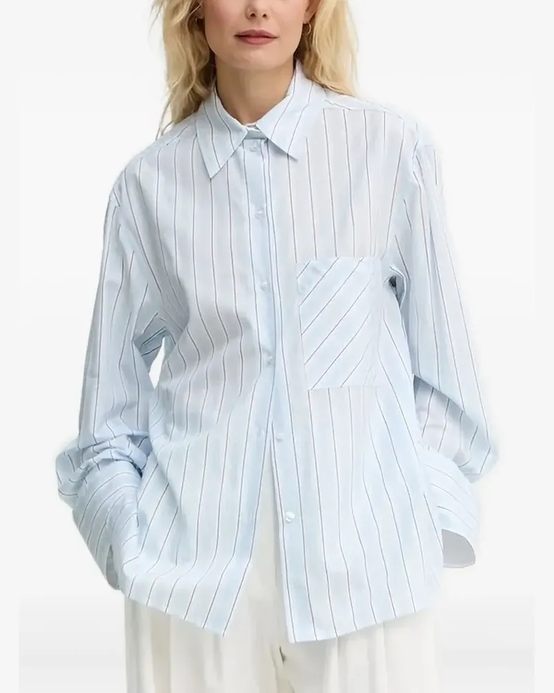Day Birger et Mikkelsen Gestreiftes Hemd - Blau Blau