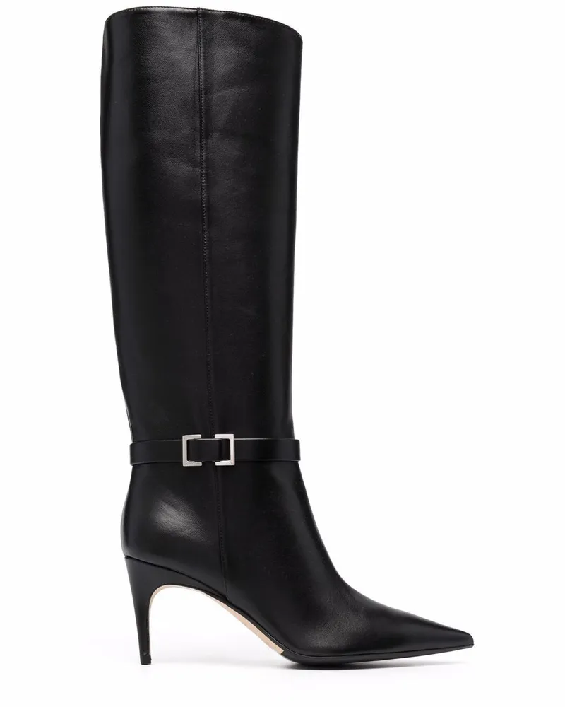 Sergio Rossi sr Mini Prince Stiefel 80mm - Schwarz Schwarz