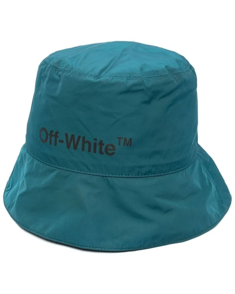 OFF-WHITE Fischerhut mit Logo-Stickerei Blau