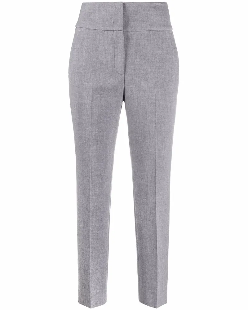 Peserico Schmale Hose mit hohem Bund - Grau Grau
