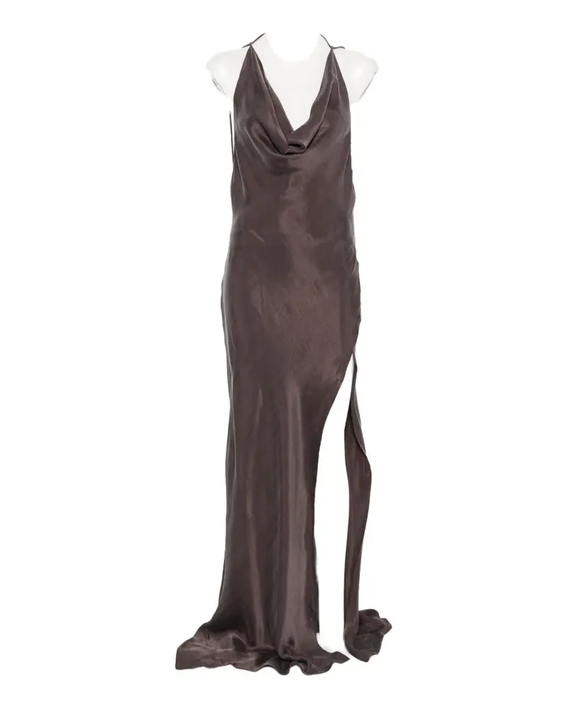 ANDAMANE cowl-neck backless maxi dress - Braun Braun
