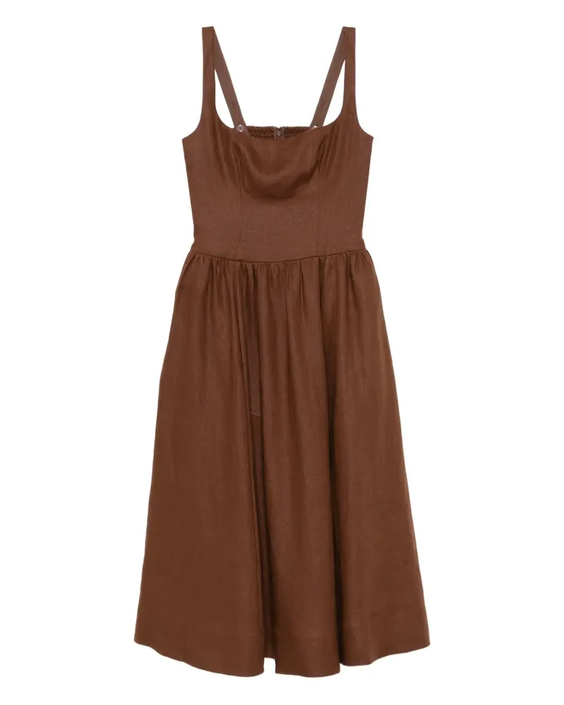 Reformation Janu Kleid - Braun Braun