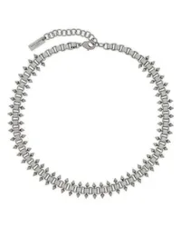 Saint Laurent Choker mit Nieten Silber