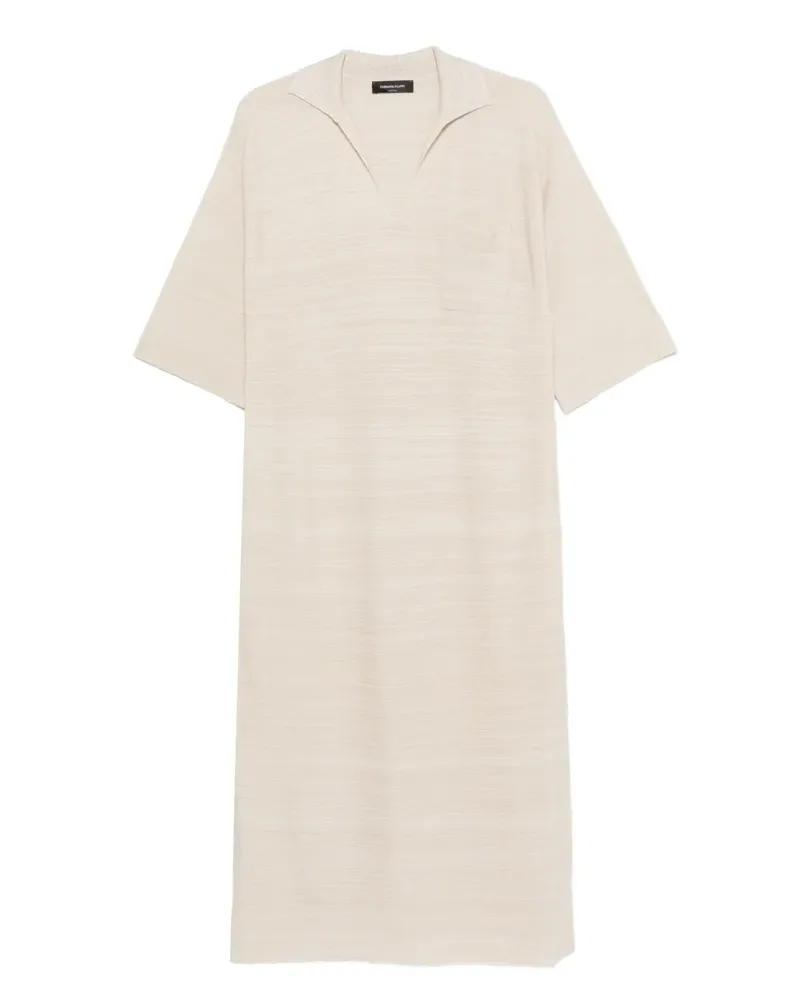 Fabiana Filippi V-neck pocket maxi dress - Nude Nude