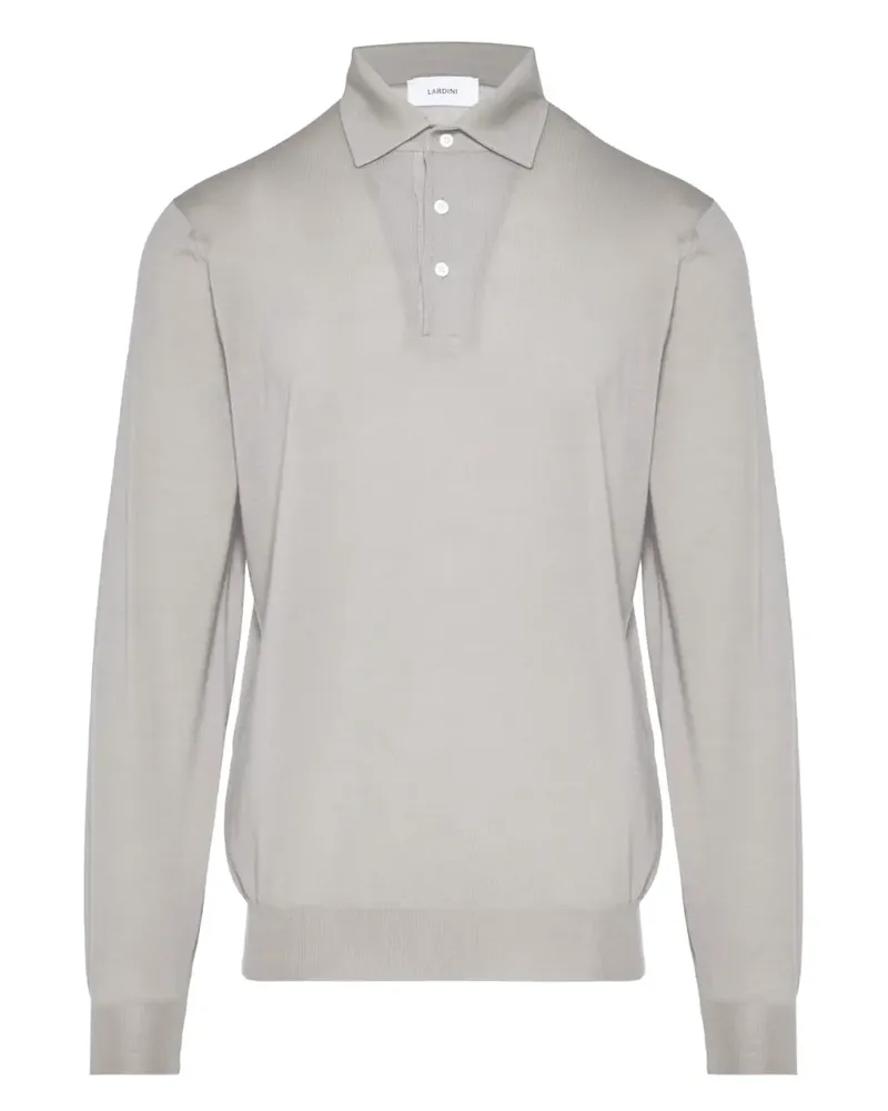 LARDINI Langärmeliges Poloshirt - Nude Nude