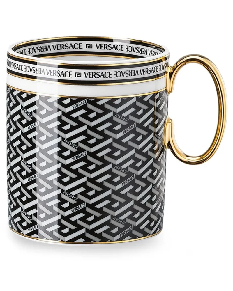 Versace La Greca Signature Tasse - Schwarz Schwarz