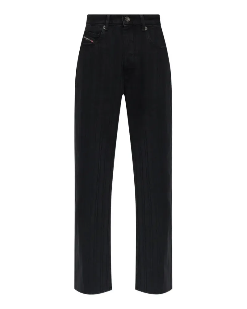 Diesel 1971 D-SENT pinstripe-pattern jeans - Schwarz Schwarz